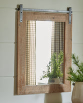 Warmstead Furniture - Ashley Furniture - Lanie Mirror - Accent Mirror / Antique Brown - A8010223